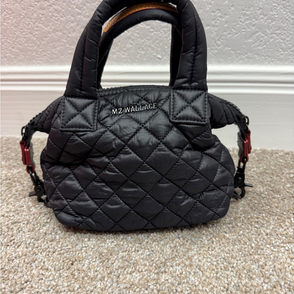 MZ Wallace Black Quilted Women's Bag (Micro Sutton)